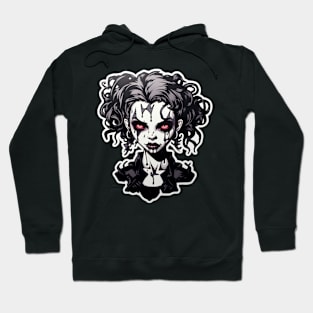 Scary Goth Girl Demon Hoodie